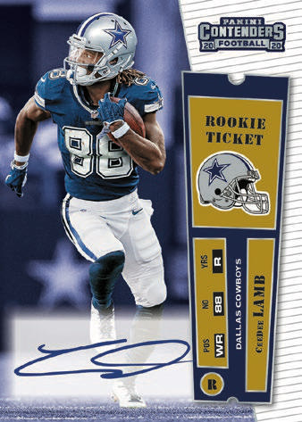 2020 Panini Contenders Football Cards - SP/SSP Info 9