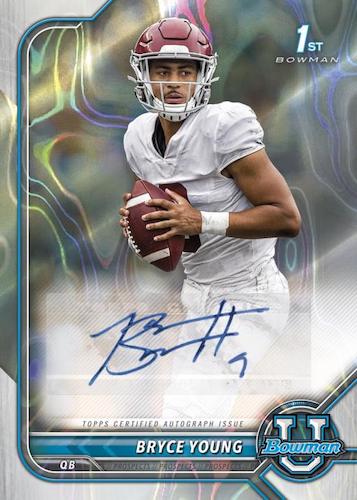 2021-22 Bowman University Football Cards Checklist 4