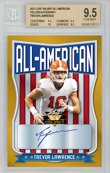 2021 Leaf Valiant Football Cards Checklist 2